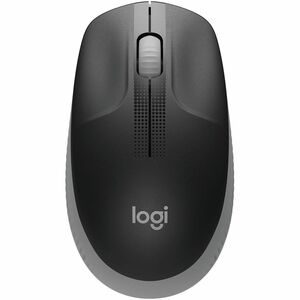 Logitech M190 Full-size Mouse - Mid Gray - Wireless