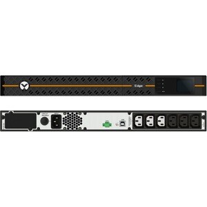 Onduleur Vertiv Edge - line-interactive rackable 1U AVR 500 VA/450 W 230 V | FP 0,9 Rack compact 1U | Sortie onde sinusoïd