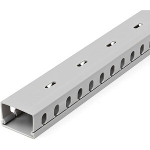 StarTech.com Cable Management Raceway with Cover 1-1/2"(38mm)W x 1"(25mm)H, 6.5ft(2m) length, 3/8"(8mm) Slots, Wall Wire D