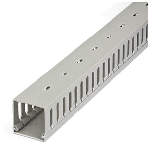 StarTech.com Cable Management Raceway with Cover 2"(50mm)W x 2"(50mm)H, 6.5ft(2m) length, 3/8"(8mm) Slots, Wall Wire Duct,