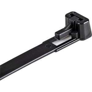 StarTech.com Colliers de Serrage Réutilisables 25cm Noirs - Colson nylon détachable - Intérieur/Extérieur - 94V-2/UL - 100