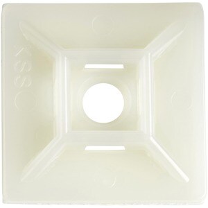 StarTech.com 100 Pack Cable Tie Mounts with Adhesive Tape for 0.21in (5.5mm) Wide Ties - Nylon/Plastic Zip Tie Mounts - 94