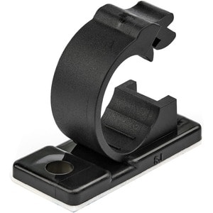 StarTech.com 100 Clip Fermacavi Autoadesivi - Graffette Fermacavi Adesive da Scrivania per Cavi Elettrici/Rete - Morsetto 