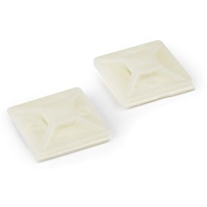 StarTech.com 100 Pack Cable Tie Mounts with Adhesive Tape for 0.18in (4.6mm) Wide Ties - Nylon/Plastic Zip Tie Mounts - 94