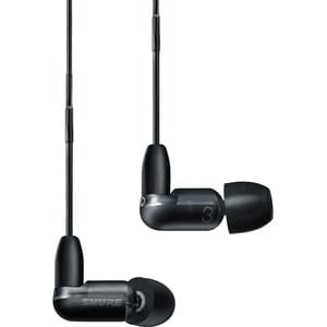 Shure AONIC 3 Sound Isolating Earphones - Stereo - Mini-phone (3.5mm) - Wired - Earbud - Binaural - In-ear - Black