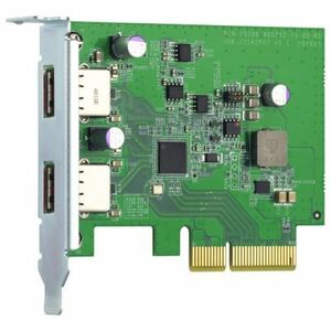 QNAP QXP-10G2U3A USB Adapter - PCI Express 2.0 x2 - Plug-in Card - UASP Support - 2 Total USB Port(s) - PC