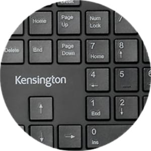 Kensington Pro Fit Ergo Wired Keyboard - Cable Connectivity - USB Type A Interface - Windows, ChromeOS, Mac OS - Black