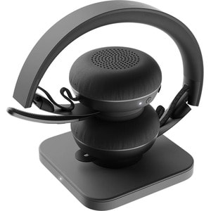 Logitech Zone Kabellos Über das Ohr, Kopfbügel Stereo Headset - Graphit - Binaural - Geschlossen - 30 Hz bis 13 kHz Freque