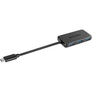 Transcend USB Type-C 4-Port Hub - USB Type C - 4 USB Port(s) - 4 USB 3.1 Port(s) - PC, Mac, Linux