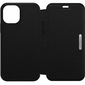 OtterBox Strada Carrying Case (Folio) Apple iPhone 12, iPhone 12 Pro Smartphone - Black - Drop Resistant - Leather Body - 