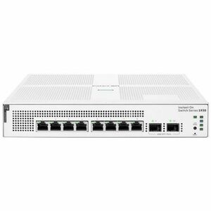 HPE Instant On 1930 8 Puertos Gestionable Conmutador Ethernet - Gigabit Ethernet, Ethernet de 10 gigabits - 10/100/1000Bas