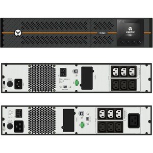 UPS Vertiv Edge - 2200 VA 1980 W 230 V, 2U, Line Interactive, AVR, montaggio Tower/Rack Monitor LCD girevole | Uscita sinu