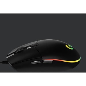 Logitech G203 Gaming Mouse - Cable - Black - USB - 8000 dpi - 6 Button(s) - 1