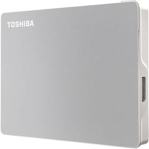 Toshiba Canvio Flex HDTX140ESCCA 4 TB Portable Hard Drive - 2.5" External - Silver - Desktop PC, Tablet PC, MAC Device Sup