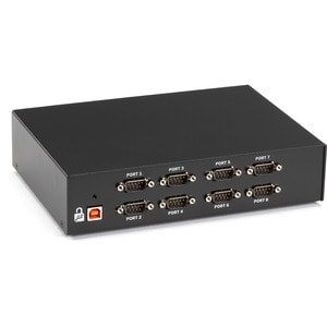 Black Box DB9 8-Port USB-to-RS-232 Converter - USB - PC - 8 x Number of Serial Ports External - 1 x Number of USB Ports - 