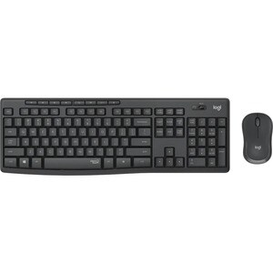Logitech MK295 Keyboard & Mouse - English (UK) - USB Wireless RF - Keyboard/Keypad Color: Graphite - USB Wireless RF Mouse