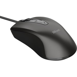 Trust Carve Mouse - USB Type A - Optical - 3 Button(s) - Black - Cable - 1200 dpi - Scroll Wheel - Symmetrical