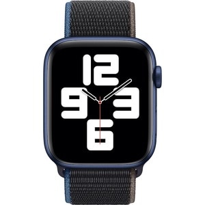 Apple 44mm Charcoal Sport Loop - Extra Large - Adjustable - Extra Large (XL) - Hook & Loop Attachment - Charcoal - Woven N