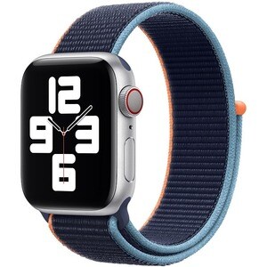 Apple 40-mm Deep Navy Sport Loop - Adjustable - Regular - Hook & Loop Attachment - Deep Navy - Woven Nylon