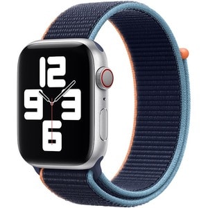 Apple 44-mm Deep Navy Sport Loop - Adjustable - Regular - Hook & Loop Attachment - Deep Navy - Woven Nylon