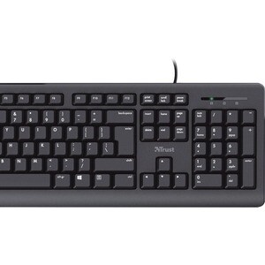 Trust Primo Keyboard - Cable Connectivity - USB 2.0 Type A Interface - English (UK) - QWERTY Layout - Membrane Keyswitch -