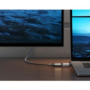 Alogic Ultra A/V Adapter - 1 - 1 x HDMI Digital Audio/Video Female - 1 x Type C USB Male - 3840 x 2160 Supported - Space Gray