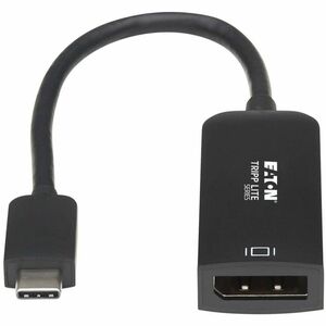 Eaton Tripp Lite Series USB-C to DisplayPort Active Adapter Cable with Equalizer (M/F), UHD 8K, HDR, DP 1.4, Black, 6 in. 