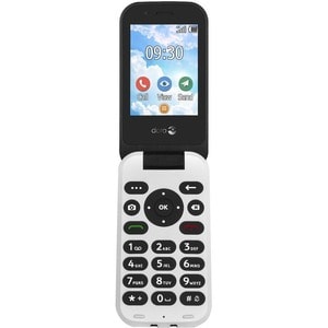 Doro 7030 Feature Phone - QVGA 320 x 240 - 4G - Black - Flip - MediaTek MT6731V/ZA SoC - 2 SIM Support - SIM-free - Rear C