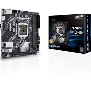 Asus Prime H410I-PLUS/CSM Desktop Motherboard - Intel H410 Chipset - Socket LGA-1200 - Mini ITX - 64 GB DDR4 SDRAM Maximum