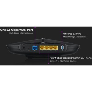 ZYXEL ARMOR G1 Wi-Fi 5 IEEE 802.11ac Ethernet Wireless Router - 2.40 GHz ISM Band - 5 GHz UNII Band - 13 x Antenna(13 x In