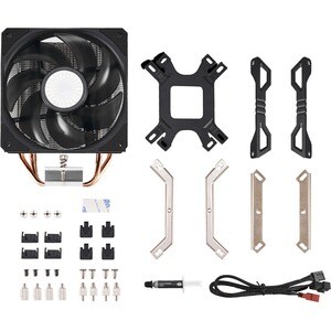 Cooler Master HYPER 212 EVO V2 Cooling Fan/Heatsink - 463.8 gal/min Maximum Airflow - 27 dB(A) Noise - Socket R4 LGA-2066,