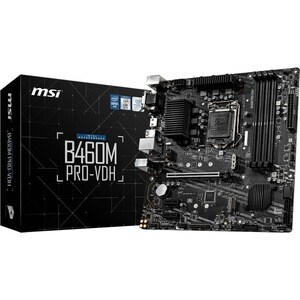 MSI B460M PRO-VDH Desktop-Mainboard - Intel Chipsatz - Socket LGA-1200 - Intel-Optane-speicherbereit - Micro ATX - 128 GB 