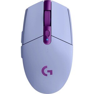 Ratón de juego Logitech LIGHTSPEED - Radiofrecuencia - Óptico - 6 Botón(es) - Violeta - Inalámbrico - 2.40GHz - 12000 dpi