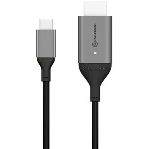 Alogic USB-C (Male) to HDMI (Male) Cable - Ultra Series - 4K 60Hz - Space Grey - 2m - 6.56 ft HDMI/USB Audio/Video/Data Tr