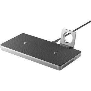 ALOGIC Ultra Power 3-in-1 Wireless Charging Dock for iPhone and Airpods with Apple Watch Charger Mount - 9 V DC Input - 5 