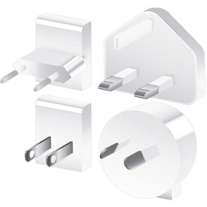 ALOGIC USB-C Laptop/Macbook Wall Charger 60W with Power Delivery- Travel Edition with AU, EU, UK, US Plugs and 2m Cable - 