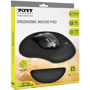 Tapis de souris Port - 2 mm x 20 mm x 23 mm Dimension - Lycra, Caoutchouc, Silicium, Polyester - 1