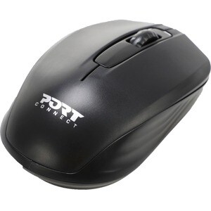 Souris Optique Port Connect Office - Fréquence radio - USB - 3 Bouton(s) - 1 - Sans fil - 2,40 GHz - 1000 dpi - Roulettes 