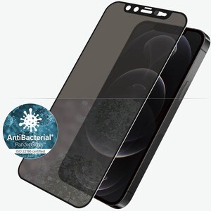 PanzerGlass Original Glass Privacy Screen Protector - Black, Crystal Clear - 1 - For LCD iPhone 12, iPhone 12 Pro - Anti-m