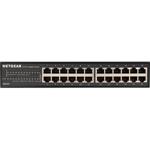 Netgear 300 GS324 24 Ports Ethernet Switch - 2 Layer Supported - 12.10 W Power Consumption - Twisted Pair - Desktop, Wall 