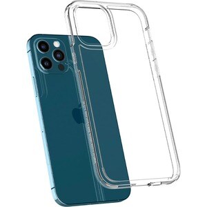 Spigen Ultra Hybrid Case for Apple iPhone 12 Pro, iPhone 12 Smartphone - Crystal Clear - Polycarbonate, Thermoplastic Poly