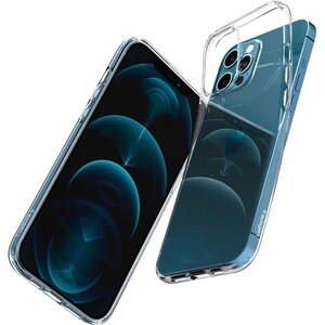 Spigen Liquid Crystal Case for Apple iPhone 12, iPhone 12 Pro Smartphone - Crystal Clear - Drop Resistant, Shock Absorbing