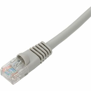 AddOn 10ft Gray CAT 6A PVC Ethernet Cable Snagless Bubble Boot RJ-45 M/M - 10 ft Category 6a Network Cable for Network Dev