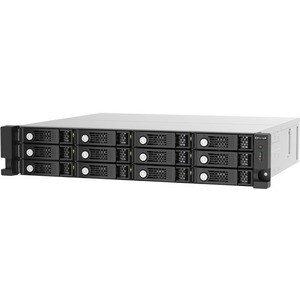 QNAP TL-R1220SEP-RP Drive Enclosure SATA/600 - Mini-SAS HD Host Interface - 2U Rack-mountable - Hot Swappable Bays - 12 x