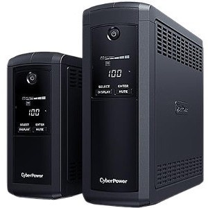 CyberPower Value Pro VP1000ELCD Line-interactive UPS - 1 kVA/550 W - Tower - AVR - 8 Hour Recharge - 1 Minute Stand-by - 2