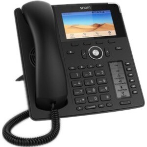 Snom D785 IP Phone - Corded - Corded/Cordless - Bluetooth - Wall Mountable - Black - VoIP - 2 x Network (RJ-45) - PoE Ports