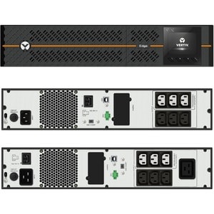 Vertiv Edge UPS - 2200VA 1980W 230V 2U Line Interactive AVR Tower/Rack Mount - Rotatable LCD Monitor| Sine Wave Output on 