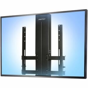 Ergotron Glide 壁挂式安装座 用于 电视, 显示 - 黑 - 可调节高度 - 76.2 cm 到 139.7 cm (55") 支持屏幕 - 18.14 kg 承载量 - 200 x 400, 100 x 400 - VESA 安装兼容