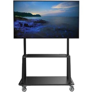 Eaton Tripp Lite Series Heavy-Duty Rolling TV Cart for 60" to 105" Flat-Screen Displays, Locking Casters, Black - Up to 10
