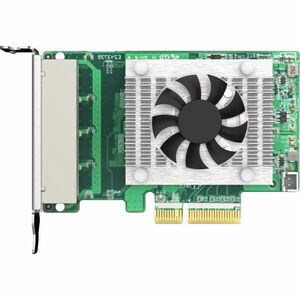 QNAP QXG QXG-2G4T-I225 2.5Gigabit Ethernet Adapter for Server - Plug-in Card - PCI Express 2.0 x4 - Low-Profile/Full-Heigh